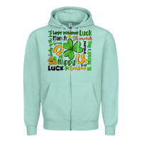 Seafoam st patrick s day Zipper Hoodie - Artiststas