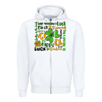 White st patrick s day Zipper Hoodie - Artiststas