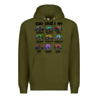 Army Green god says i am Premium Hoodie - MaliasSmallBusiness
