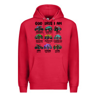 Cardinal god says i am Premium Hoodie - MaliasSmallBusiness