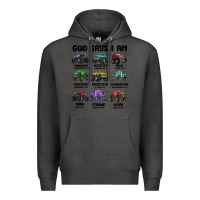 Charcoal Heather god says i am Premium Hoodie - MaliasSmallBusiness