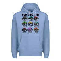 Colony Blue god says i am Premium Hoodie - MaliasSmallBusiness