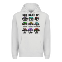 Dove Grey god says i am Premium Hoodie - MaliasSmallBusiness