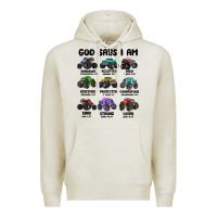 Oatmeal Heather god says i am Premium Hoodie - MaliasSmallBusiness