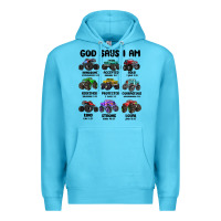 Ocean Blue god says i am Premium Hoodie - MaliasSmallBusiness