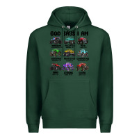 Sports Green god says i am Premium Hoodie - MaliasSmallBusiness