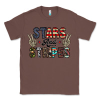 Chestnut stars and stripes Classic Tee - CowhideDigitalArt