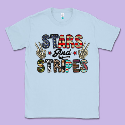 Stars And Stripes Classic Tee Designed By Cowhidedigitalart