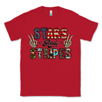 Red stars and stripes Classic Tee - CowhideDigitalArt