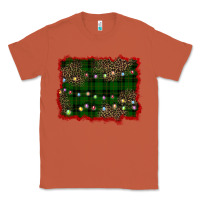 Copper christmas green plaid background Classic Tee - BarkalooDesign