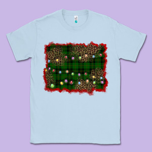 Christmas Green Plaid Background Classic Tee Designed By Barkaloodesign