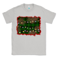 Moon Dust christmas green plaid background Classic Tee - BarkalooDesign