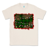 Natural christmas green plaid background Classic Tee - BarkalooDesign