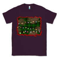 Plum christmas green plaid background Classic Tee - BarkalooDesign