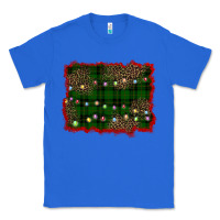True Royal christmas green plaid background Classic Tee - BarkalooDesign