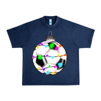 Navy Christmas soccer Urban Heavy Tee - RanaPortraitStore