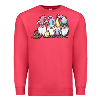 Cardinal easter bunny gnomes Premium Sweatshirt - Jasminsmagicworld