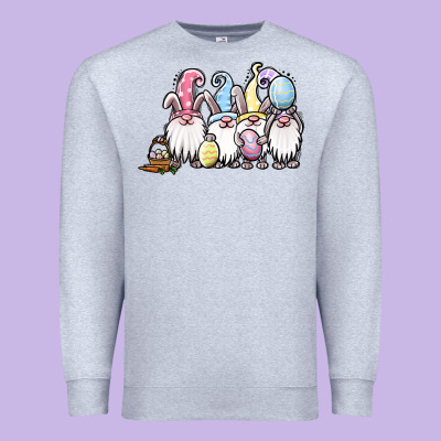 Easter Bunny Gnomes Premium Sweatshirt Designed By Jasminsmagicworld
