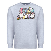 Heather Grey easter bunny gnomes Premium Sweatshirt - Jasminsmagicworld