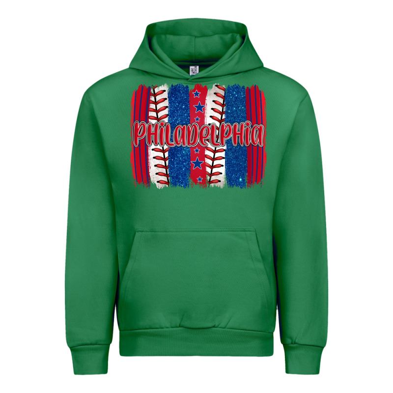 Philadelphia Baseball Team Spirit Brushstrokes Urban Hoodie by Artiststas | Teevron