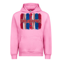 Fuchsia Pink philadelphia baseball team spirit brushstrokes Urban Hoodie - Artiststas