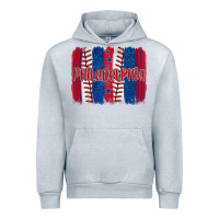 Heather Grey philadelphia baseball team spirit brushstrokes Urban Hoodie - Artiststas