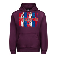 Mauve Wine philadelphia baseball team spirit brushstrokes Urban Hoodie - Artiststas