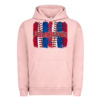 Pigment Salmon philadelphia baseball team spirit brushstrokes Urban Hoodie - Artiststas