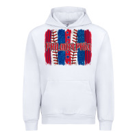 White philadelphia baseball team spirit brushstrokes Urban Hoodie - Artiststas