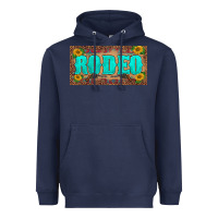 Navy western rodeo sunflowers weapon  license plate template Heavyweight Hoodie - BarkalooDesign