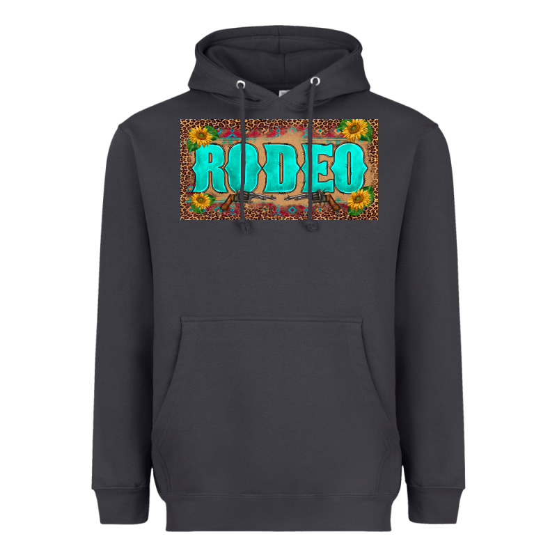 Western Rodeo Sunflowers Weapon  License Plate Template Heavyweight Hoodie by BarkalooDesign | Teevron