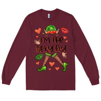 Burgundy im the sexy elf Long Sleeve Tee - FaDigitalArtStudio