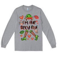 Heather Grey im the sexy elf Long Sleeve Tee - FaDigitalArtStudio