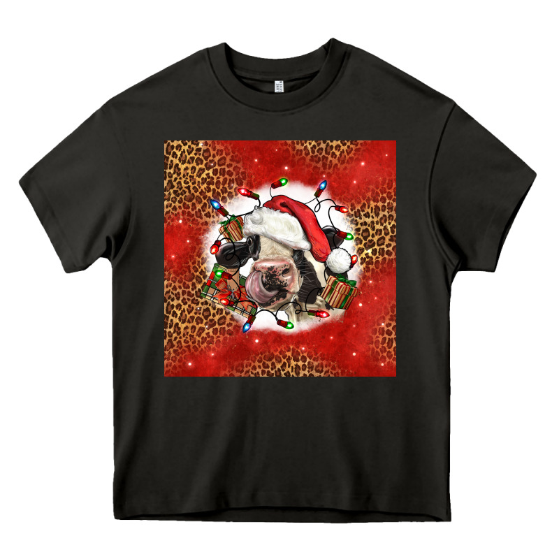 Christmas Cow Heavy Core Tee by LillyAllenDesigns | Teevron