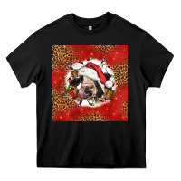 Black christmas cow Heavy Core Tee - LillyAllenDesigns