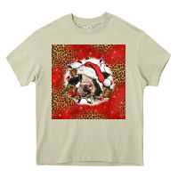 Mossy christmas cow Heavy Core Tee - LillyAllenDesigns