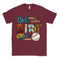 Burgundy rub some dirt on it baseball Classic Tee - HRA Design Shop