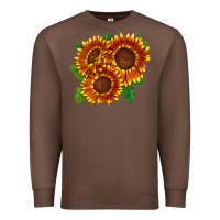 Chestnut tiger eyes sunflower Premium Sweatshirt - LillyAllenDesigns