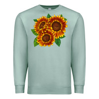 Seafoam tiger eyes sunflower Premium Sweatshirt - LillyAllenDesigns