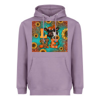 Lavender love autumn cow Heavyweight Hoodie - Jasminsmagicworld