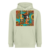Matcha love autumn cow Heavyweight Hoodie - Jasminsmagicworld