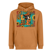Meerkat love autumn cow Heavyweight Hoodie - Jasminsmagicworld