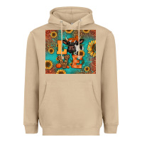 Mushroom love autumn cow Heavyweight Hoodie - Jasminsmagicworld