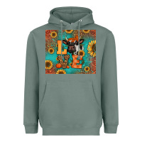 Sage love autumn cow Heavyweight Hoodie - Jasminsmagicworld