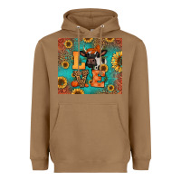 Love Autumn Cow Heavyweight Hoodie | Teevron