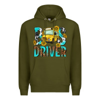 Army Green bus driver Premium Hoodie - NancyCooperArtShop