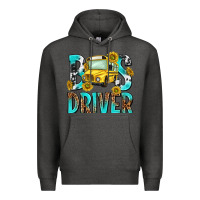 Charcoal Heather bus driver Premium Hoodie - NancyCooperArtShop
