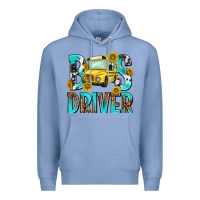 Colony Blue bus driver Premium Hoodie - NancyCooperArtShop