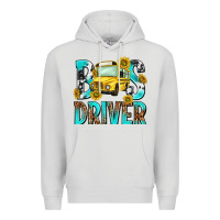 Dove Grey bus driver Premium Hoodie - NancyCooperArtShop