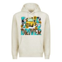Oatmeal Heather bus driver Premium Hoodie - NancyCooperArtShop